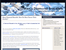 Tablet Screenshot of mensdiamondbracelet.org